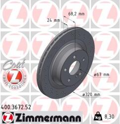 ZIMMERMANN Disc frana ZIMMERMANN 400.3672. 52 (400.3672.52)