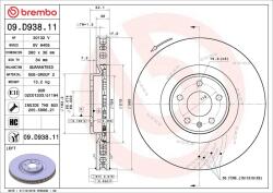 BREMBO Disc frana BREMBO 09. D938.11 (09.D938.11)