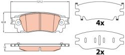 TRW Set placute frana TRW GDB4459 (GDB4459)