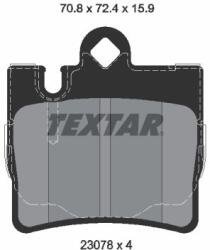TEXTAR Set placute frana TEXTAR 2307801 (2307801) - fixbox