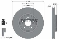 TEXTAR Disc frana TEXTAR 92283303 (92283303)