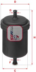SOFIMA Filtru combustibil SOFIMA S 3900 B (S 3900 B) - fixbox
