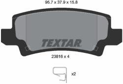 TEXTAR Set placute frana TEXTAR 2381601 (2381601) - fixbox