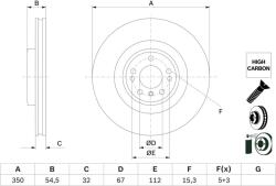 Bosch Disc frana BOSCH 0 986 479 E99 (0 986 479 E99) - fixbox