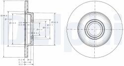DELPHI Disc frana DELPHI BG3416 (BG3416) - fixbox
