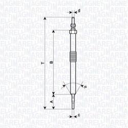 Magneti Marelli Bujie incandescenta MAGNETI MARELLI 062900139304 - fixbox