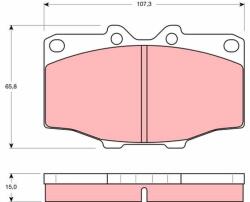TRW Set placute frana TRW GDB352 (GDB352)