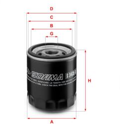 SOFIMA Filtru ulei SOFIMA S 3435 R (S 3435 R) - fixbox