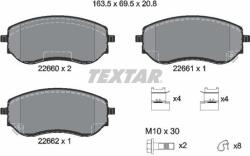 TEXTAR Set placute frana TEXTAR 2266001 (2266001)