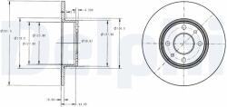 DELPHI Disc frana DELPHI BG2322 (BG2322) - fixbox