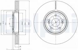 DELPHI Disc frana DELPHI BG9687 (BG9687) - fixbox