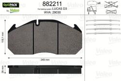 VALEO Set placute frana VALEO 882211 (882211)