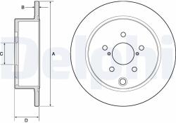 DELPHI Disc frana DELPHI BG4776C (BG4776C) - fixbox
