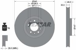 TEXTAR Disc frana TEXTAR 92256003 (92256003)