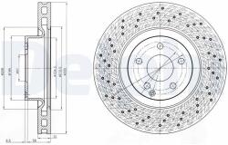 DELPHI Disc frana DELPHI BG9093C (BG9093C) - fixbox