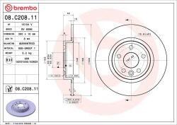 BREMBO Disc frana BREMBO 08. C208.11 (08.C208.11)
