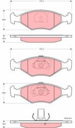 TRW Set placute frana TRW GDB1533 (GDB1533)