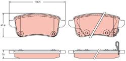 TRW Set placute frana TRW GDB2413 (GDB2413)