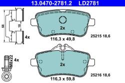 ATE Set placute frana ATE 13.0470-2781.2 (13.0470-2781.2)