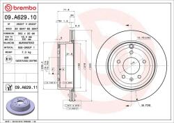 BREMBO Disc frana BREMBO 09. A629.11 (09.A629.11)