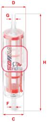 SOFIMA Filtru combustibil SOFIMA S 1015 B (S 1015 B) - fixbox