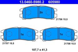 ATE Set placute frana ATE 13.0460-5980.2 (13.0460-5980.2) - fixbox