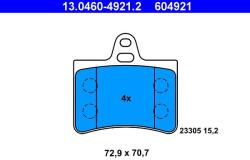 ATE Set placute frana ATE 13.0460-4921.2 (13.0460-4921.2)