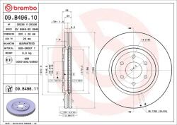 BREMBO Disc frana BREMBO 09. B496.11 (09.B496.11)