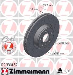 ZIMMERMANN Disc frana ZIMMERMANN 100.3318. 52 (100.3318.52)