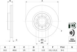 Bosch Disc frana BOSCH 0 986 479 058 (0 986 479 058) - fixbox