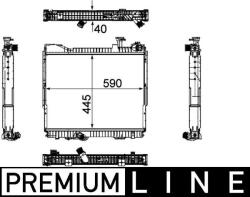 MAHLE Radiator, racire motor MAHLE CR 1171 000P (CR 1171 000P)