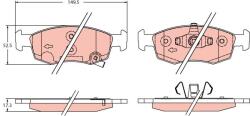 TRW Set placute frana TRW GDB2350 (GDB2350)