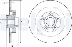 DELPHI Disc frana DELPHI BG9138RS (BG9138RS) - fixbox