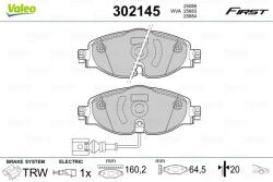 VALEO Set placute frana VALEO 302145 (302145)