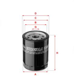 SOFIMA Filtru ulei SOFIMA S 2530 R (S 2530 R) - fixbox
