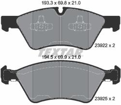 TEXTAR Set placute frana TEXTAR 2392201 (2392201) - fixbox