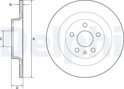 DELPHI Disc frana DELPHI BG4950C (BG4950C) - fixbox