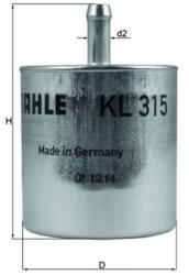 MAHLE Filtru combustibil MAHLE KL 315 (KL 315) - fixbox