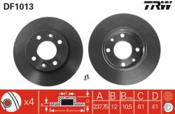 TRW Disc frana TRW DF1013 (DF1013) - fixbox