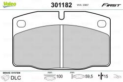 VALEO Set placute frana VALEO 301182 (301182)