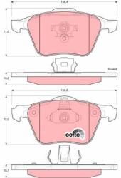 TRW Set placute frana TRW GDB1576 (GDB1576)
