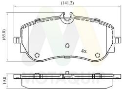 MOTAQUIP Set placute frana MOTAQUIP LVXL1963 (LVXL1963)