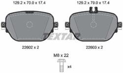 TEXTAR Set placute frana TEXTAR 2260203 (2260203)