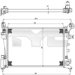 TYC Radiator, racire motor TYC 725-0035 - fixbox