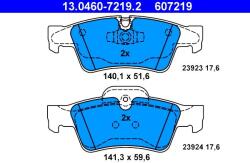 ATE Set placute frana ATE 13.0460-7219.2 (13.0460-7219.2)