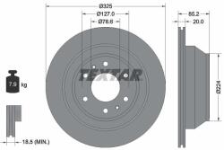 TEXTAR Disc frana TEXTAR 92271103 - fixbox