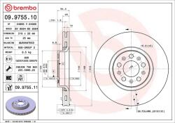BREMBO Disc frana BREMBO 09.9755. 11 (09.9755.11)