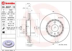 BREMBO Disc frana BREMBO 09.8937. 11 (09.8937.11)