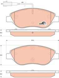 TRW Set placute frana TRW GDB1855 (GDB1855)