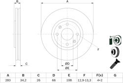 Bosch Disc frana BOSCH 0 986 478 979 (0 986 478 979) - fixbox